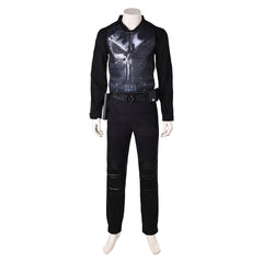 Daredevil: Born Again(2025) Frank Castle Punisher Tenue Noire Cosplay Costume