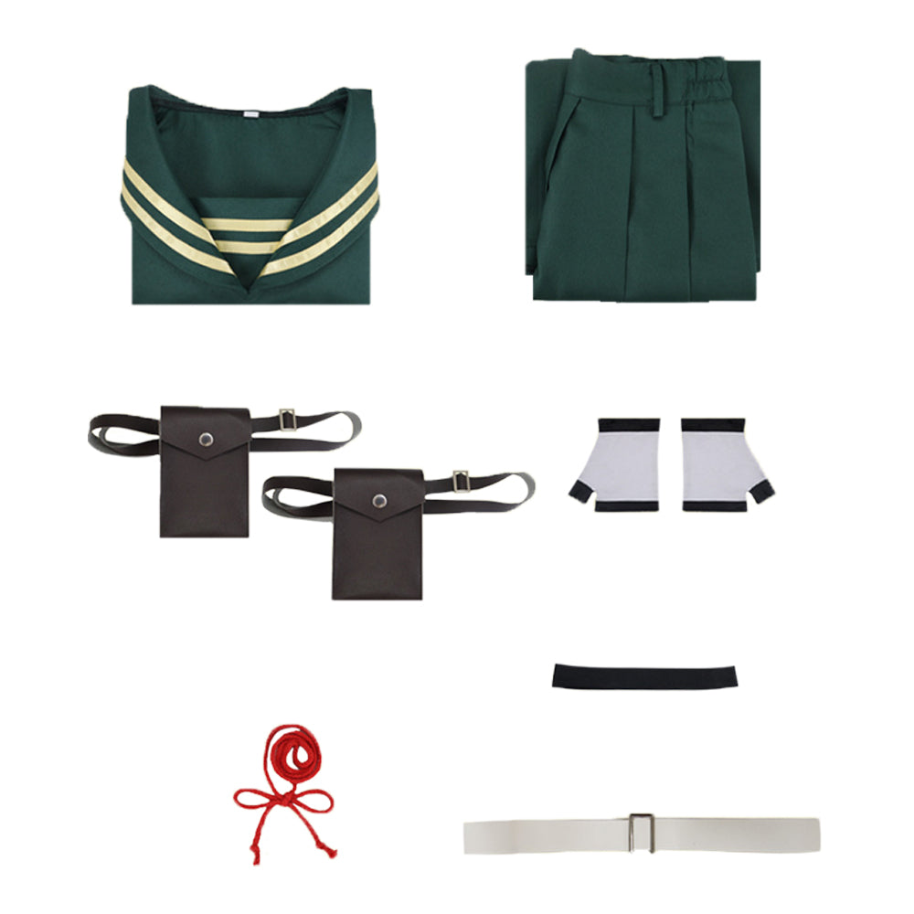 Dead Account(2026) Kiyomi Urusugawa Haut et Jupe Verte Cosplay Costume