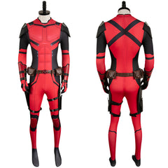 Deadpool & Wolverine(2024) Deadpool Wade Wilson Combinaison Rouge Cosplay Costume