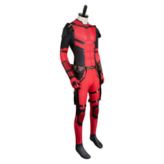Deadpool & Wolverine(2024) Deadpool Wade Wilson Combinaison Rouge Cosplay Costume