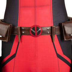 Deadpool & Wolverine(2024) Deadpool Wade Wilson Combinaison Rouge Cosplay Costume