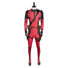 Deadpool & Wolverine(2024) Deadpool Wade Wilson Combinaison Rouge Cosplay Costume Ver.2