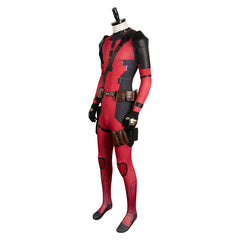 Deadpool & Wolverine(2024) Deadpool Wade Wilson Combinaison Rouge Cosplay Costume Ver.2