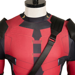 Deadpool & Wolverine(2024) Deadpool Wade Wilson Combinaison Rouge Cosplay Costume Ver.2