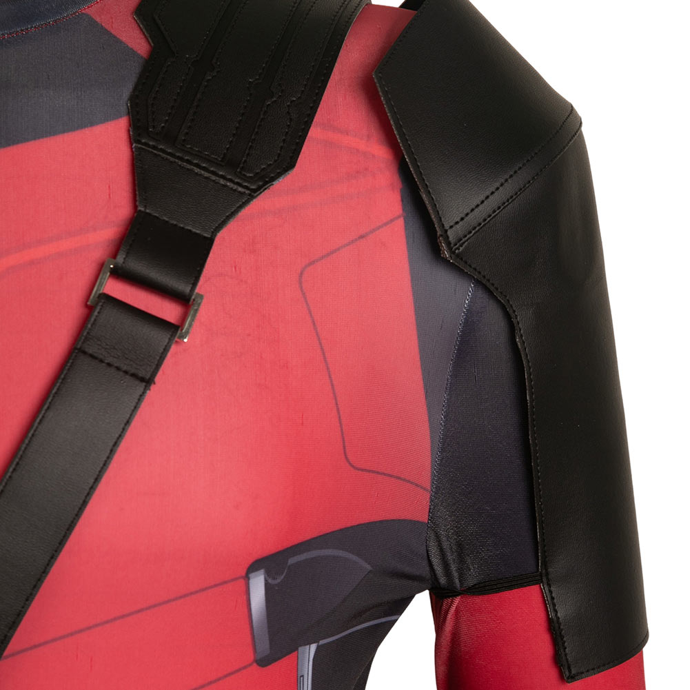Deadpool & Wolverine(2024) Deadpool Wade Wilson Combinaison Rouge Cosplay Costume Ver.2