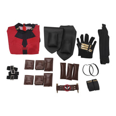 Deadpool & Wolverine(2024) Deadpool Wade Wilson Combinaison Rouge Cosplay Costume Ver.2