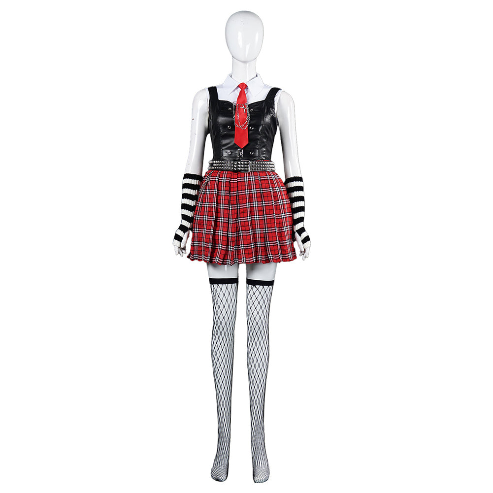 Death Note Misa Amane JK Robe Noire et Rouge Cosplay Costume