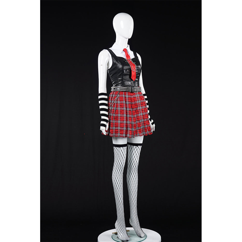 Death Note Misa Amane JK Robe Noire et Rouge Cosplay Costume