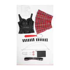 Death Note Misa Amane JK Robe Noire et Rouge Cosplay Costume