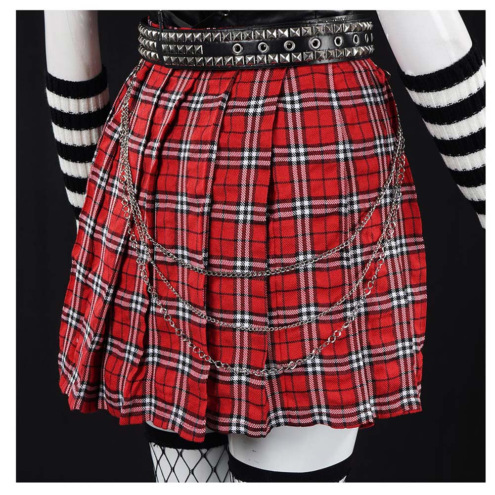 Death Note Misa Amane JK Robe Noire et Rouge Cosplay Costume