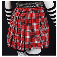 Death Note Misa Amane JK Robe Noire et Rouge Cosplay Costume