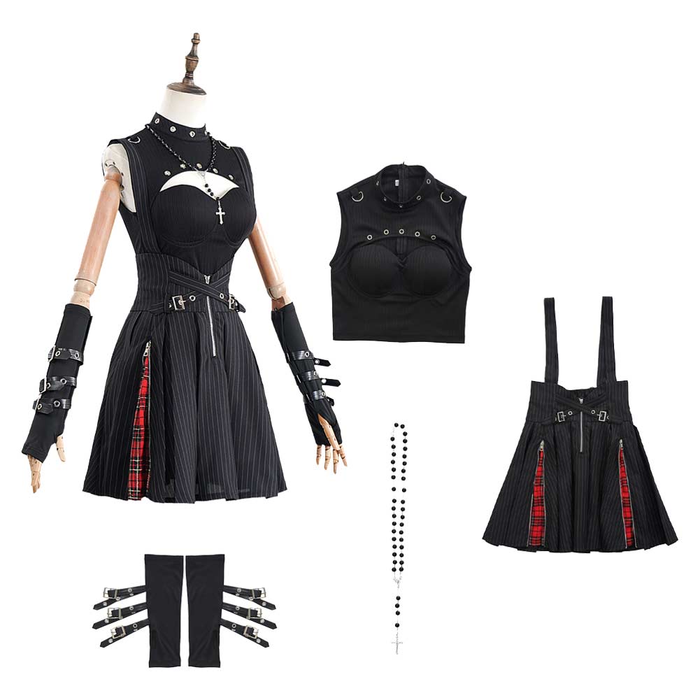 Death Note Misa Amane Robe Noire Cosplay Costume