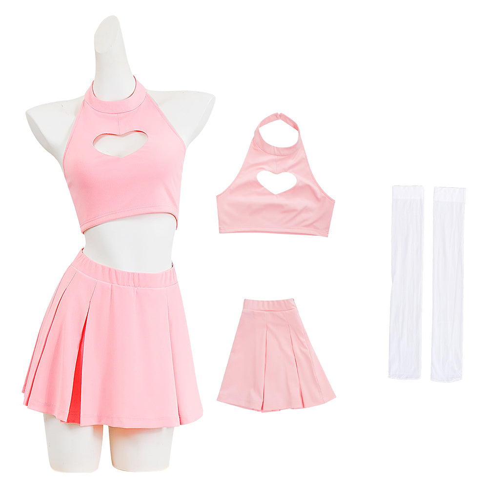 Death Note Misa Amane Tenue Rose Cosplay Costume