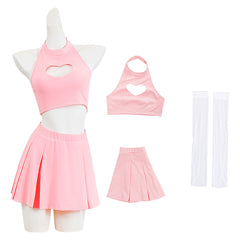 Death Note Misa Amane Tenue Rose Cosplay Costume