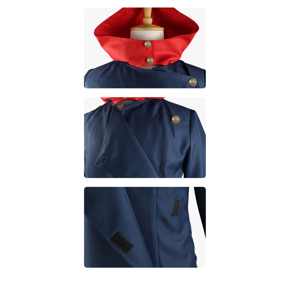 Déguisement Anime JJK Yuji Itadori Tenue de Sweat-shrit Costume Bleu et Rouge