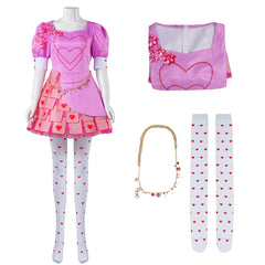 Descendants: L'Ascension de Red(2024) Bridget Robe Rose Cosplay Costume Ver.2