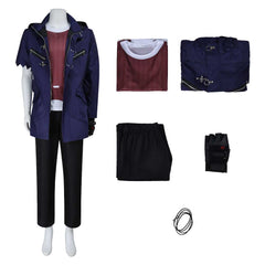 Devil May Cry 5 Nero Tenue Bleue et Noire Cosplay Costume