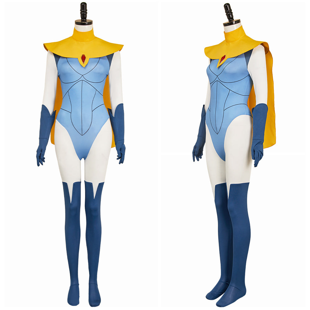 Dispatch Blazer Tenue Bleue et Jaune Cosplay Costume