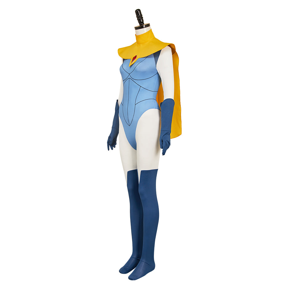 Dispatch Blazer Tenue Bleue et Jaune Cosplay Costume