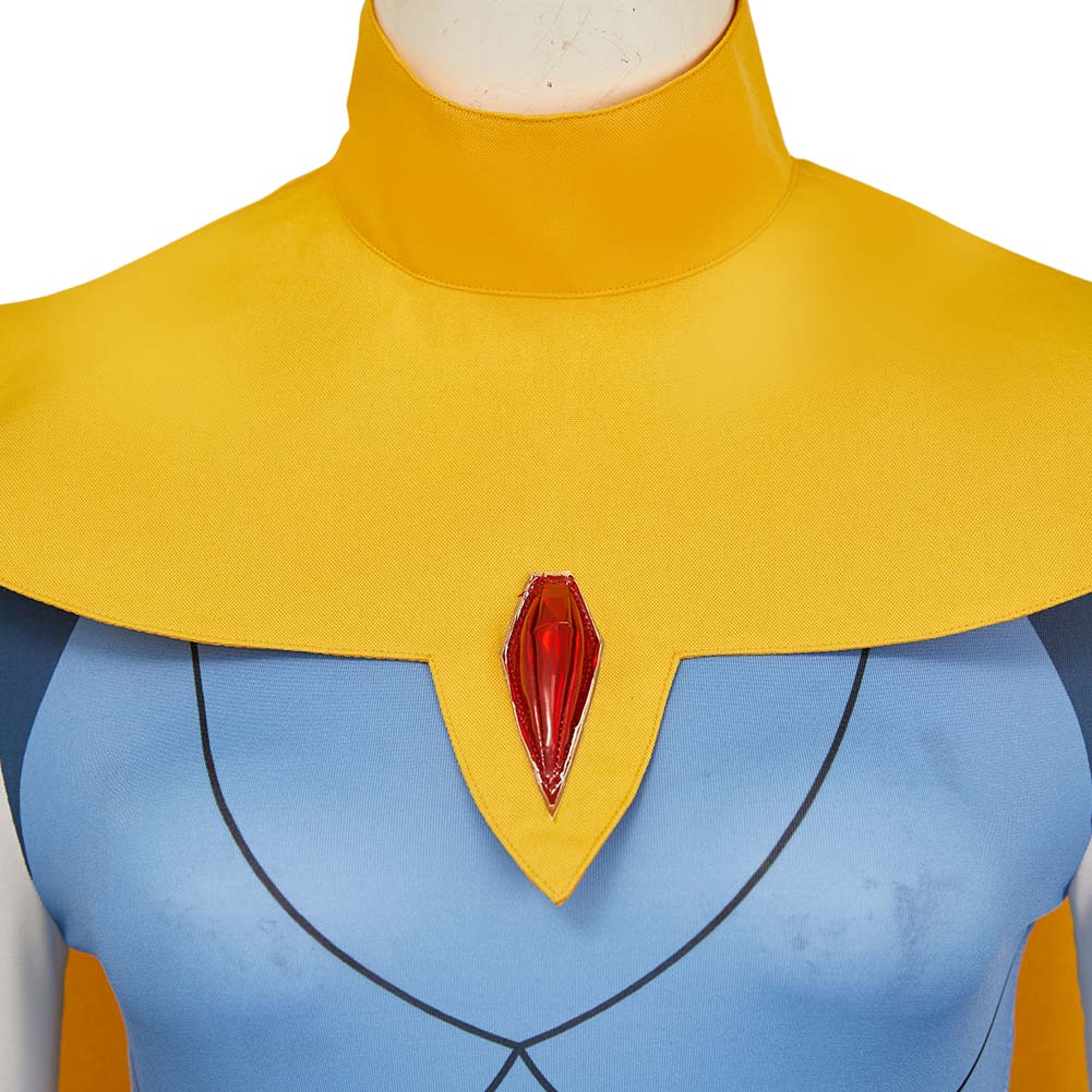 Dispatch Blazer Tenue Bleue et Jaune Cosplay Costume