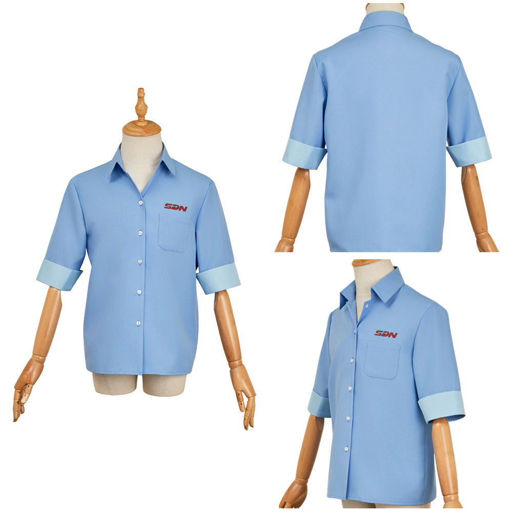 Dispatch(2025) Robert Chemise Bleue Cosplay Costume