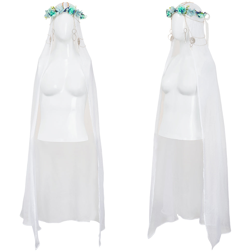 Elden Ring Nightreign(2025) Revenant Bandeau Fleur Cosplay Accessoire