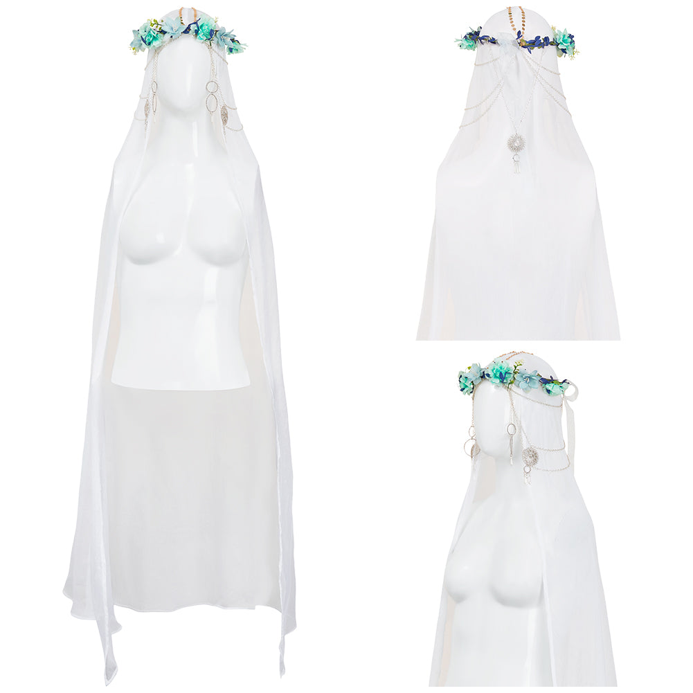 Elden Ring Nightreign(2025) Revenant Bandeau Fleur Cosplay Accessoire