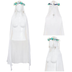Elden Ring Nightreign(2025) Revenant Bandeau Fleur Cosplay Accessoire