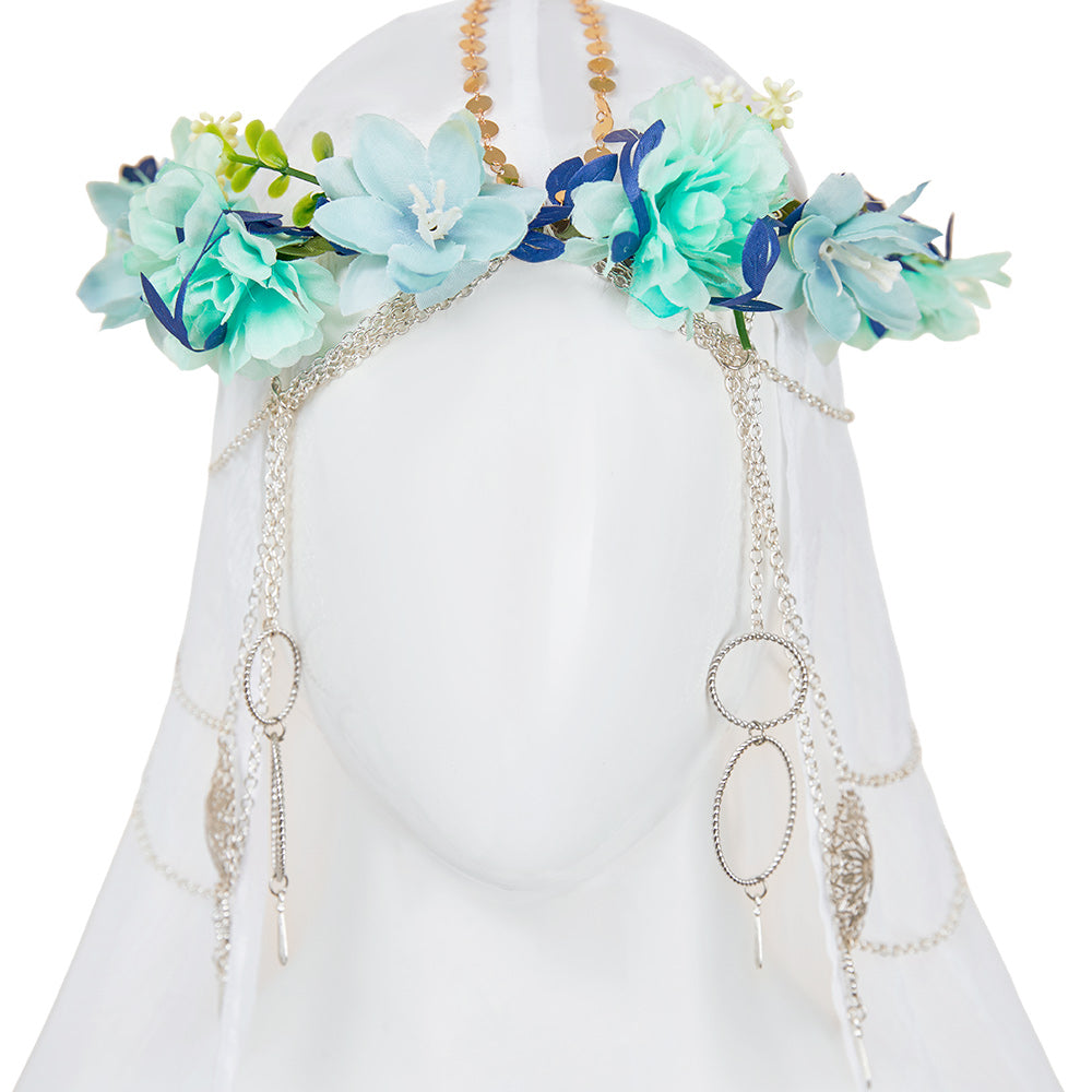 Elden Ring Nightreign(2025) Revenant Bandeau Fleur Cosplay Accessoire