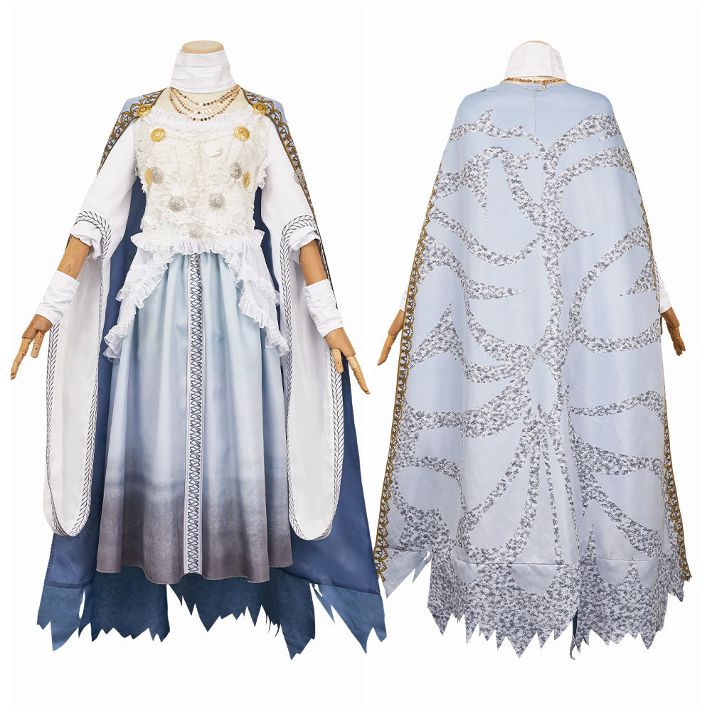 Elden Ring Nightreign(2025) Revenant Tenue Blanche et Bleue Cosplay Costume