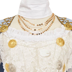 Elden Ring Nightreign(2025) Revenant Tenue Blanche et Bleue Cosplay Costume