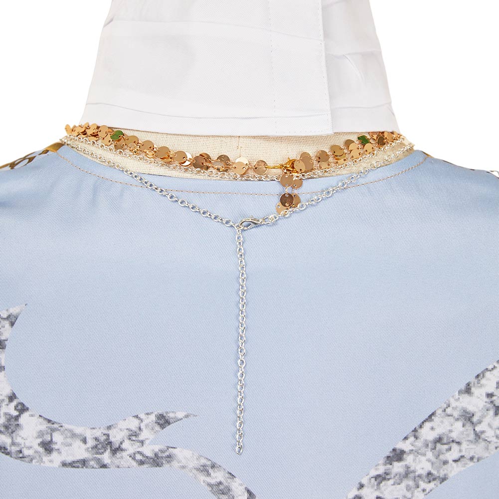 Elden Ring Nightreign(2025) Revenant Tenue Blanche et Bleue Cosplay Costume