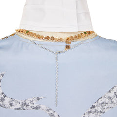 Elden Ring Nightreign(2025) Revenant Tenue Blanche et Bleue Cosplay Costume