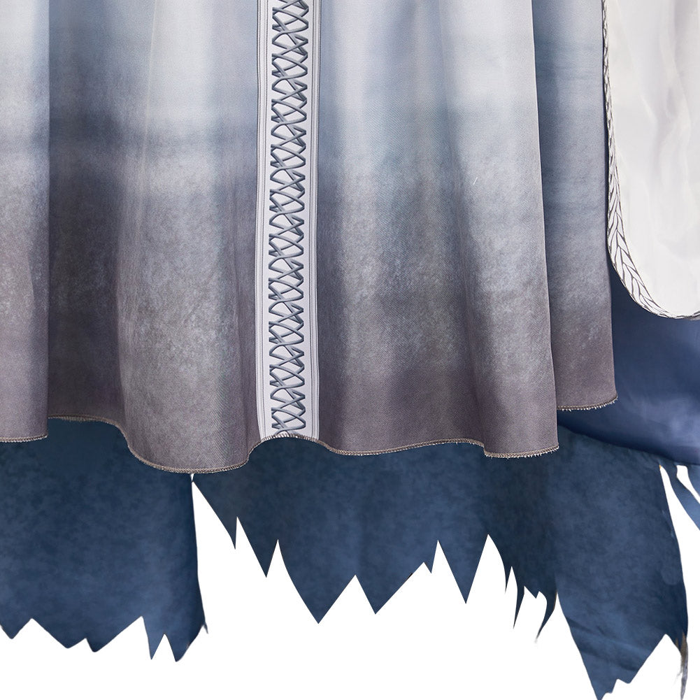 Elden Ring Nightreign(2025) Revenant Tenue Blanche et Bleue Cosplay Costume