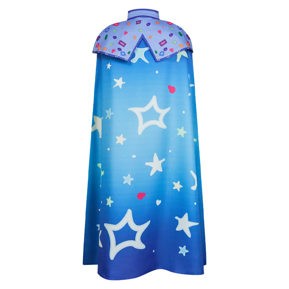 Elio(2025) Adulte Elio Ensemble T-shirt + Cape Étoiles Bleues Cosplay Costume