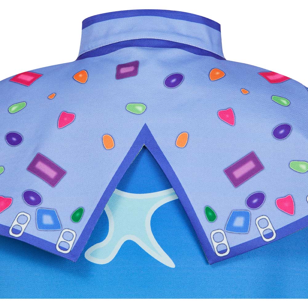 Elio(2025) Adulte Elio Ensemble T-shirt + Cape Étoiles Bleues Cosplay Costume