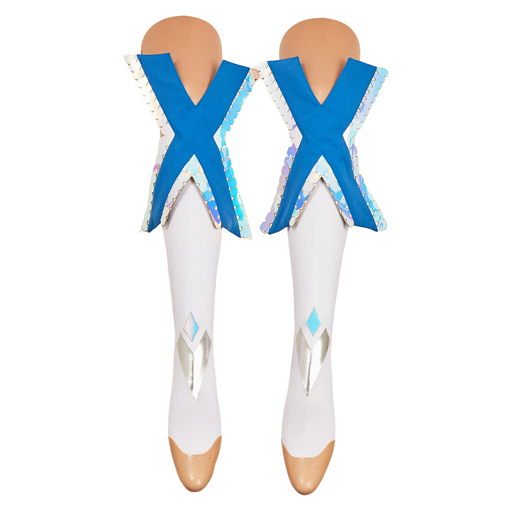Emma Frost Tenue Bleue et Blanche Cosplay Costume