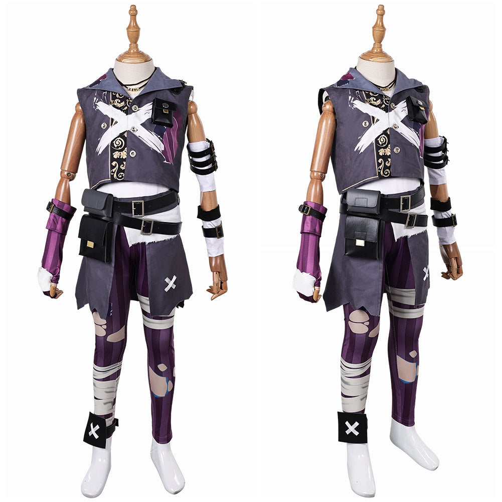 Enfant Arcane: League of Legends Saison 2 Isha Tenue Violette Cosplay Costume
