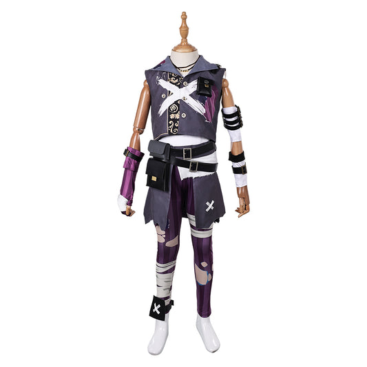 Enfant Arcane: League of Legends Saison 2 Isha Tenue Violette Cosplay Costume