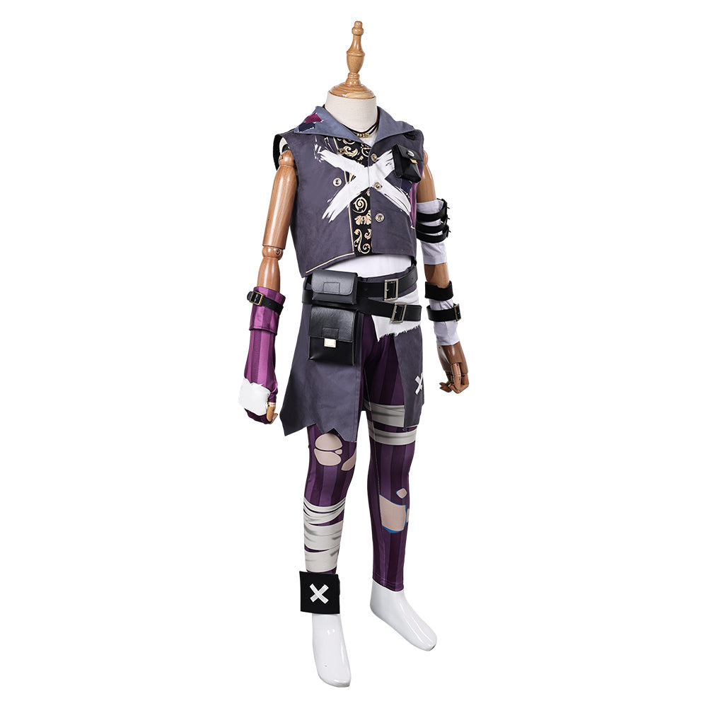 Enfant Arcane: League of Legends Saison 2 Isha Tenue Violette Cosplay Costume