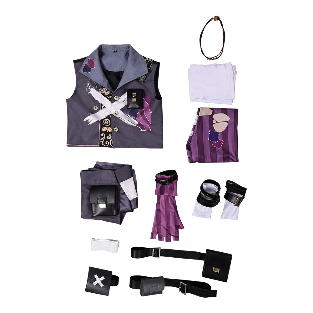 Enfant Arcane: League of Legends Saison 2 Isha Tenue Violette Cosplay Costume