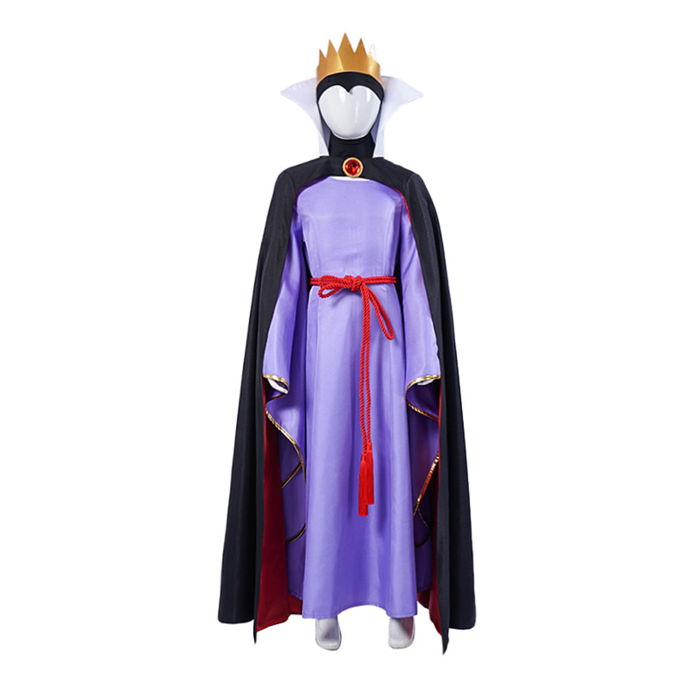 Enfant Blanche Neige La Reine Méchante Tenue Violette Cosplay Costume