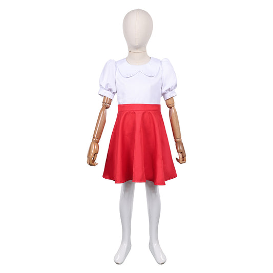 Enfant Deux pour Une(2007) Lottchen Robe Blanche et Rouge Cosplay Costume