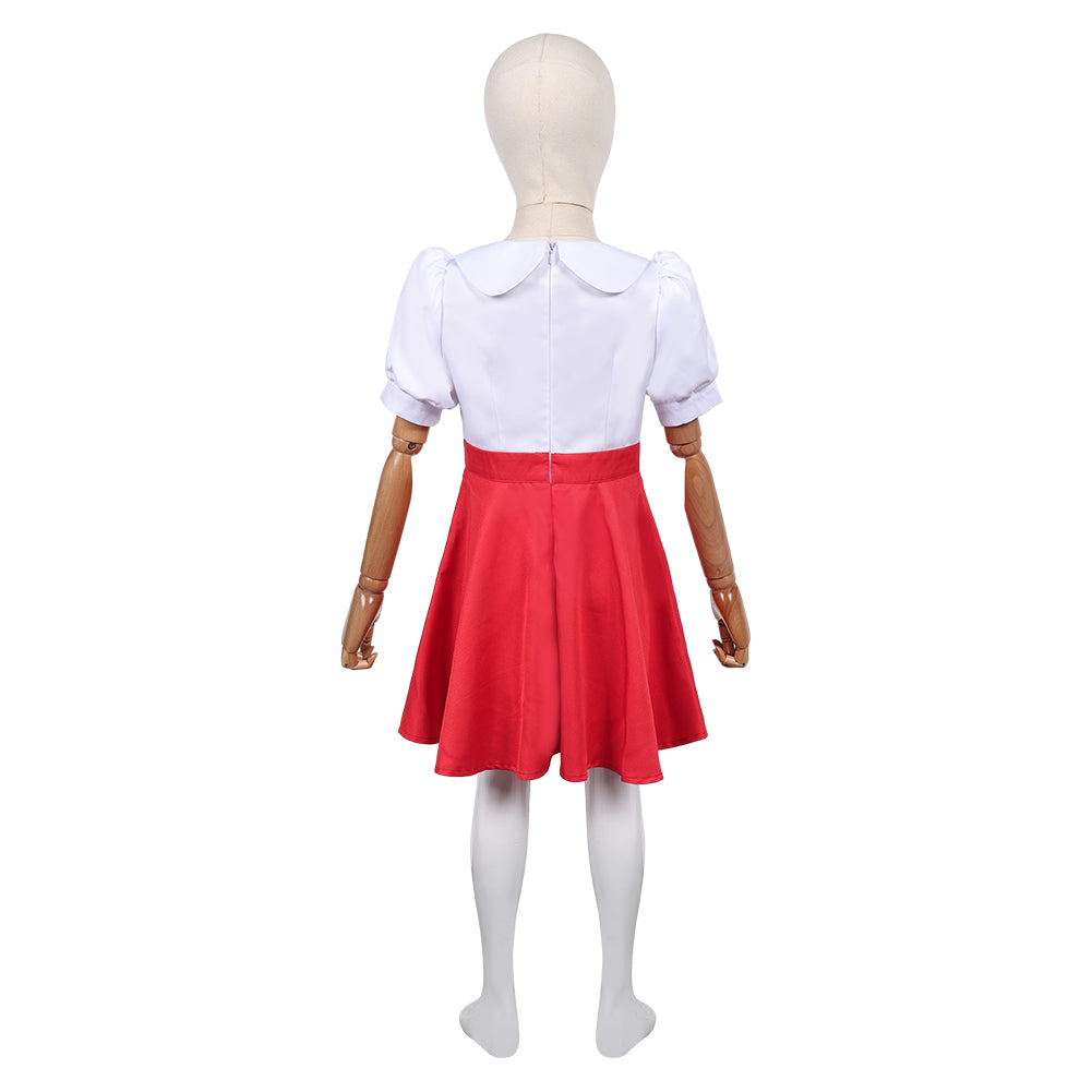 Enfant Deux pour Une(2007) Lottchen Robe Blanche et Rouge Cosplay Costume