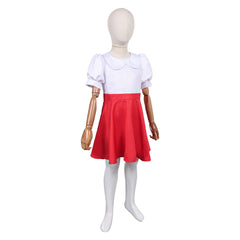 Enfant Deux pour Une(2007) Lottchen Robe Blanche et Rouge Cosplay Costume