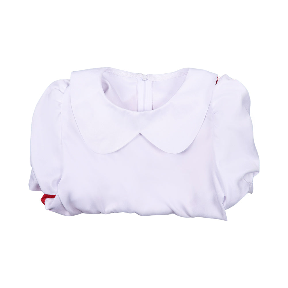 Enfant Deux pour Une(2007) Lottchen Robe Blanche et Rouge Cosplay Costume