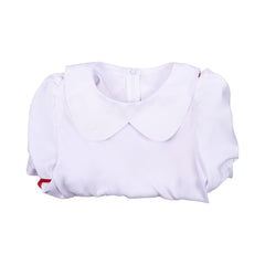 Enfant Deux pour Une(2007) Lottchen Robe Blanche et Rouge Cosplay Costume