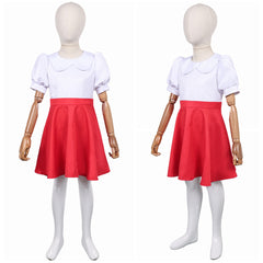 Enfant Deux pour Une(2007) Lottchen Robe Blanche et Rouge Cosplay Costume