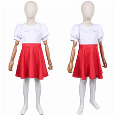 Enfant Deux pour Une(2007) Lottchen Robe Blanche et Rouge Cosplay Costume