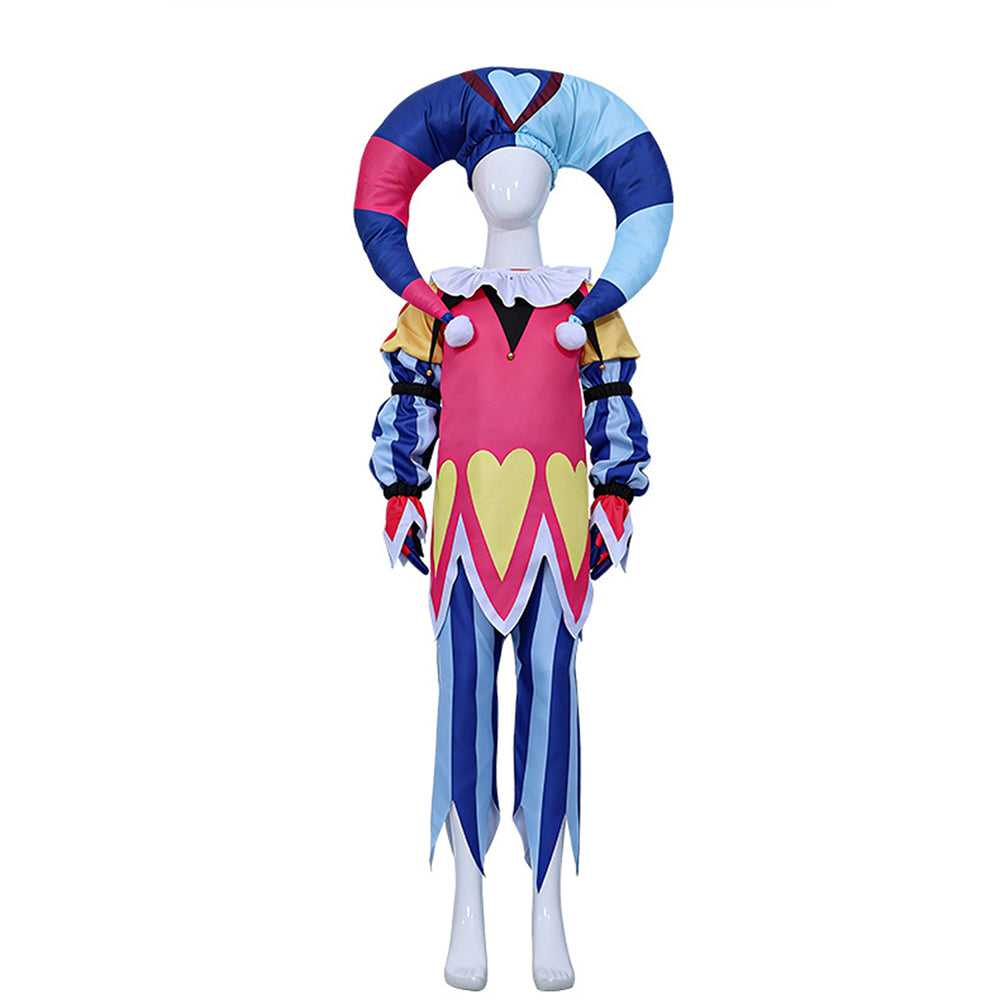 Enfant Helluva Boss Fizzarolli Tenue de Clown Cosplay Costume